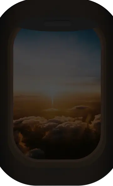 Airplane window (dark mode)